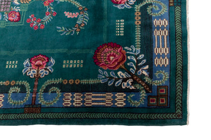 Vintage Large Rug, Oushak Area Rug 7'3 x 10 feet 222 x 305 cm