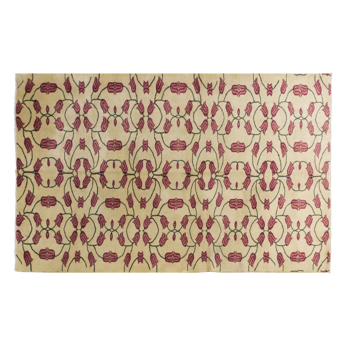 Vintage Large Rug, Oushak Area Rug 7'3 x 11 feet 222 x 336 cm