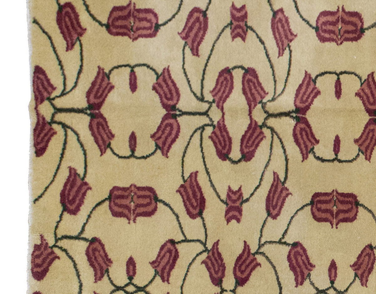 Vintage Large Rug, Oushak Area Rug 7'3 x 11 feet 222 x 336 cm