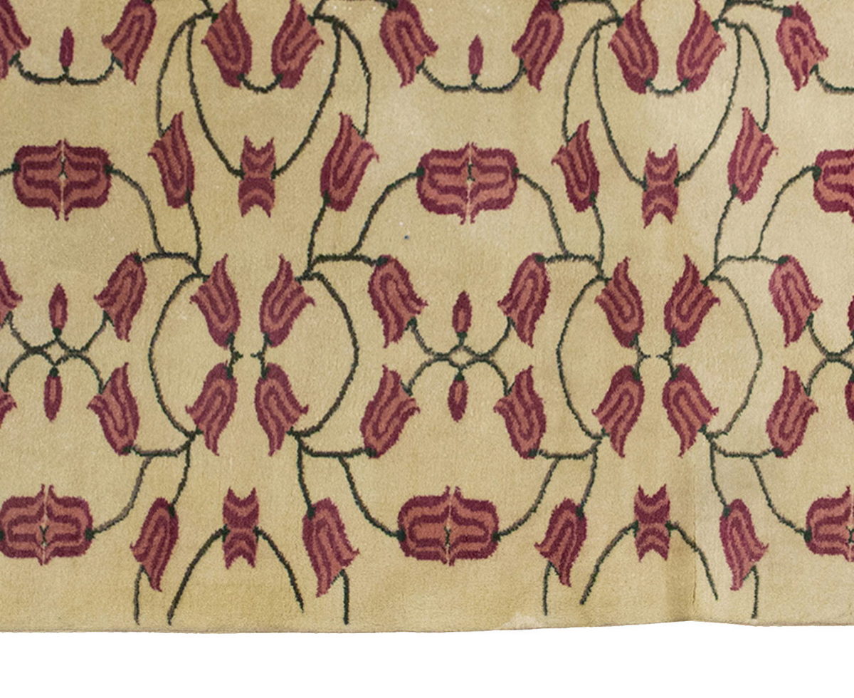 Vintage Large Rug, Oushak Area Rug 7'3 x 11 feet 222 x 336 cm