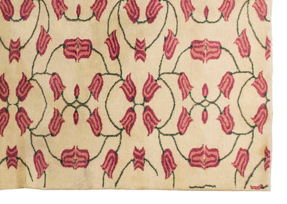 Vintage Large Rug, Oushak Area Rug 7'3 x 11 feet 222 x 336 cm