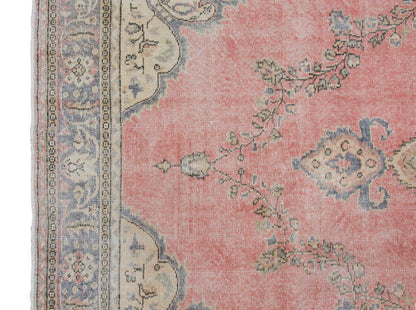 Vintage Large Rug, Oushak Area Rug 7'5" x 10'11" feet 227 x 333 cm