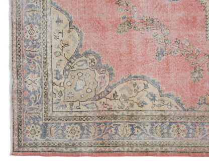 Vintage Large Rug, Oushak Area Rug 7'5" x 10'11" feet 227 x 333 cm
