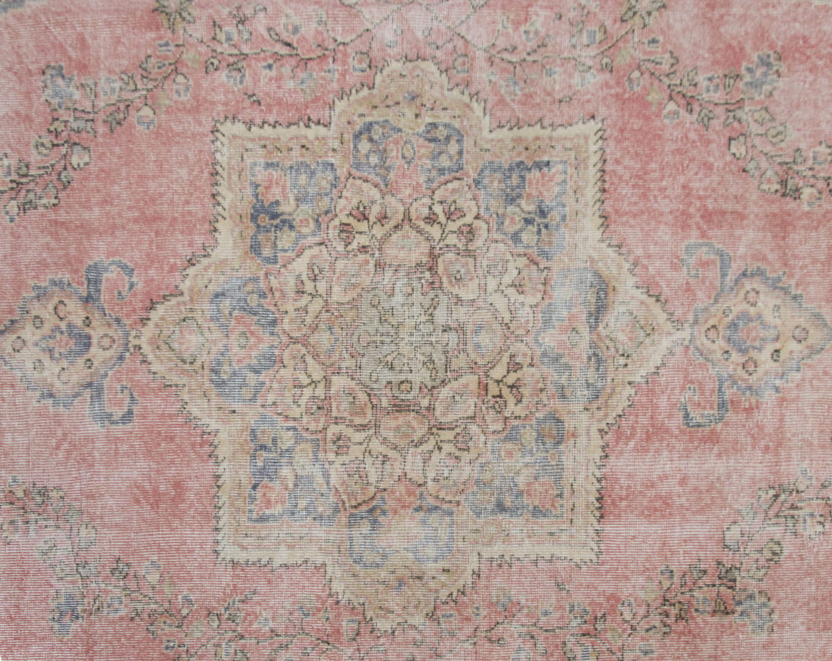 Vintage Large Rug, Oushak Area Rug 7'5" x 10'11" feet 227 x 333 cm
