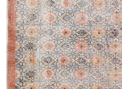 Vintage Large Rug, Oushak Area Rug 7'5" x 11'2" feet 225 x 340 cm