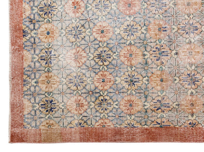 Vintage Large Rug, Oushak Area Rug 7'5" x 11'2" feet 225 x 340 cm