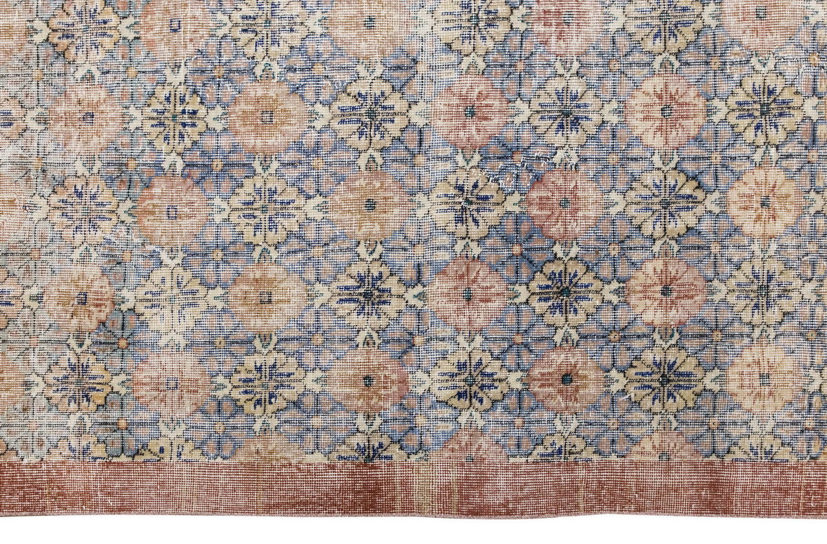 Vintage Large Rug, Oushak Area Rug 7'5" x 11'2" feet 225 x 340 cm