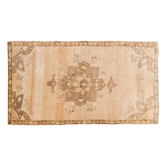 Vintage Large Rug, Oushak Area Rug 7'5" x 15'1" feet 225 x 460 cm