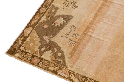 Vintage Large Rug, Oushak Area Rug 7'5" x 15'1" feet 225 x 460 cm