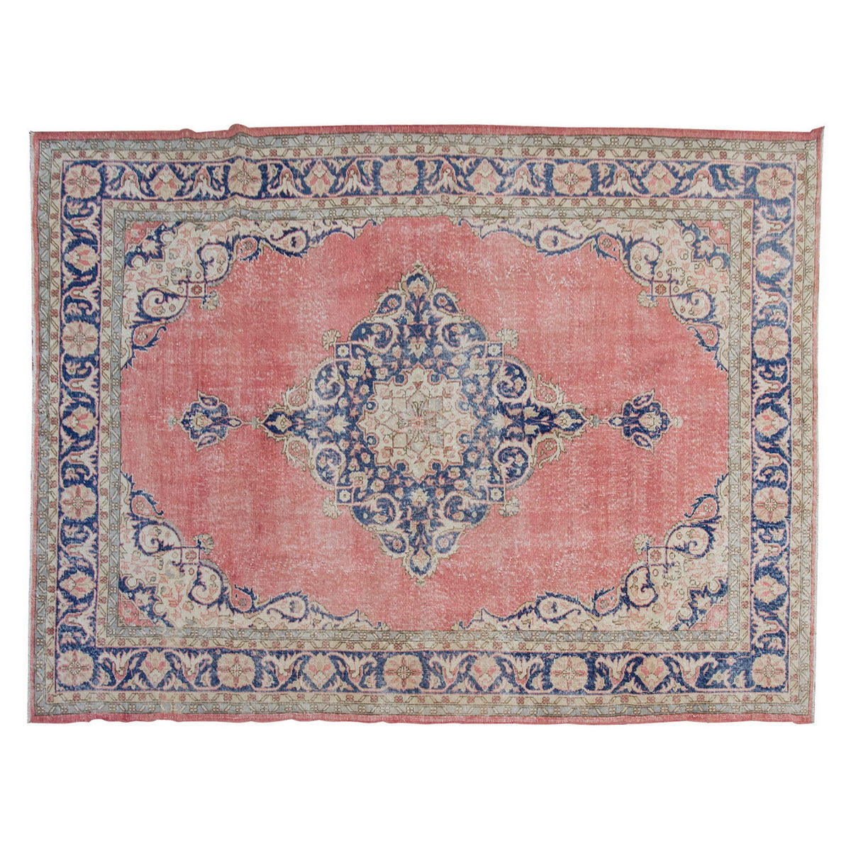 Vintage Large Rug, Oushak Area Rug 7'7" x 10'6" feet 232 x 320 cm