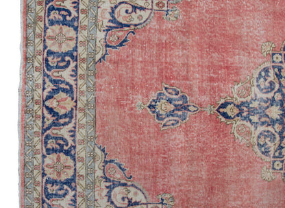 Vintage Large Rug, Oushak Area Rug 7'7" x 10'6" feet 232 x 320 cm