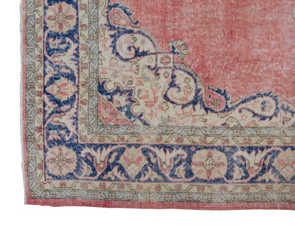 Vintage Large Rug, Oushak Area Rug 7'7" x 10'6" feet 232 x 320 cm