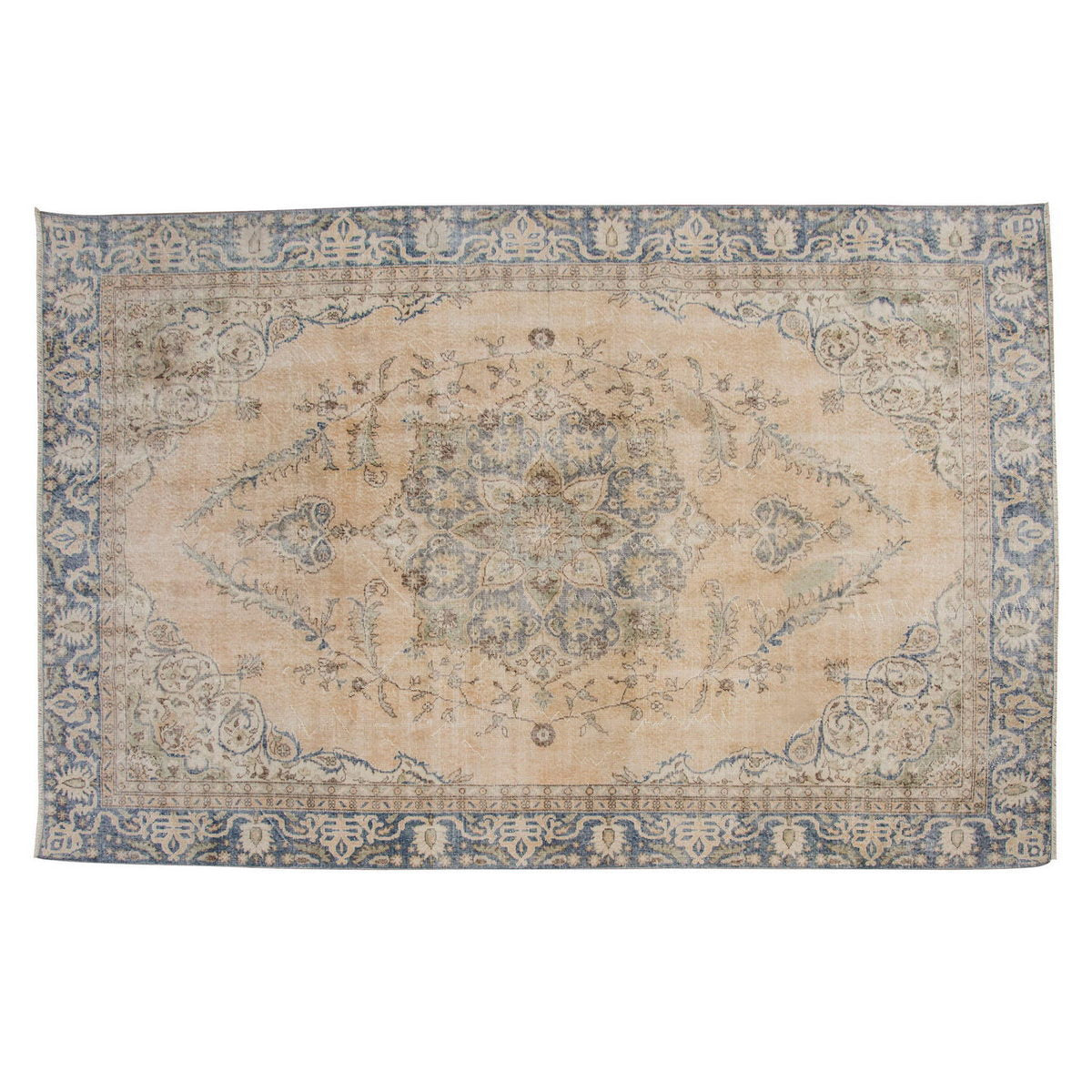 Vintage Large Rug, Oushak Area Rug 7'9" x 11'11" feet 235 x 362 cm