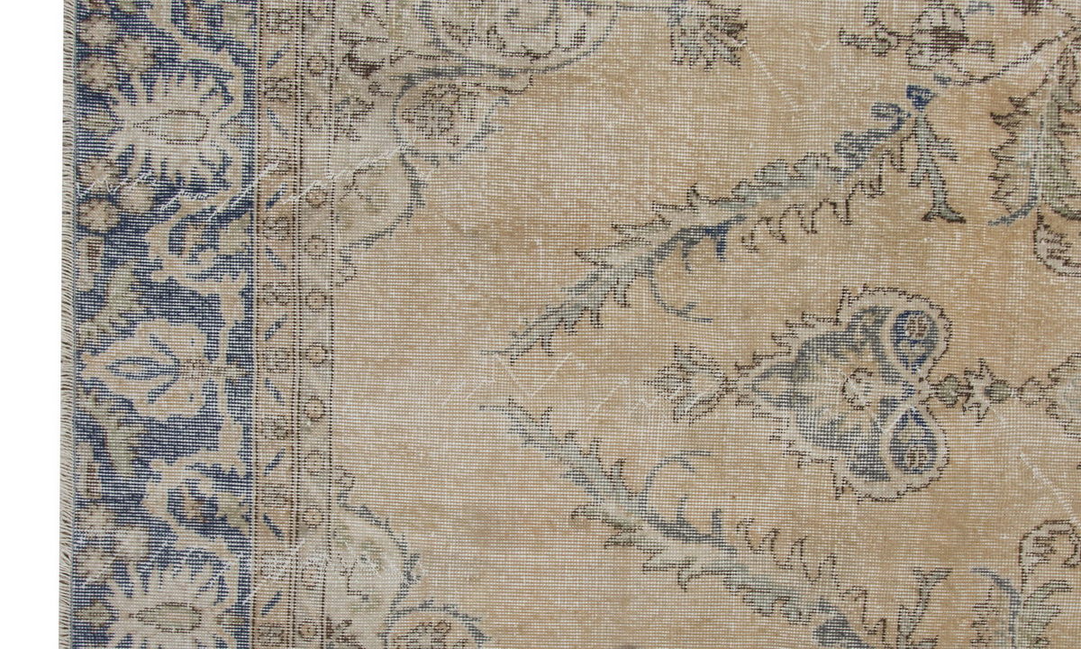 Vintage Large Rug, Oushak Area Rug 7'9" x 11'11" feet 235 x 362 cm