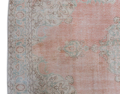 Vintage Large Rug, Oushak Area Rug 7 x 10'8" feet 214 x 324cm