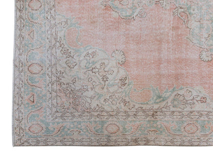 Vintage Large Rug, Oushak Area Rug 7 x 10'8" feet 214 x 324cm