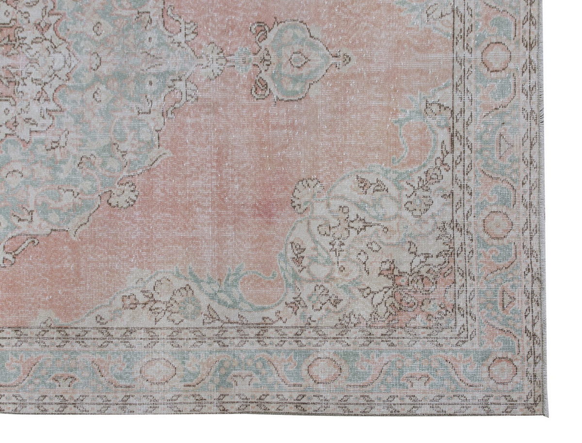 Vintage Large Rug, Oushak Area Rug 7 x 10'8" feet 214 x 324cm