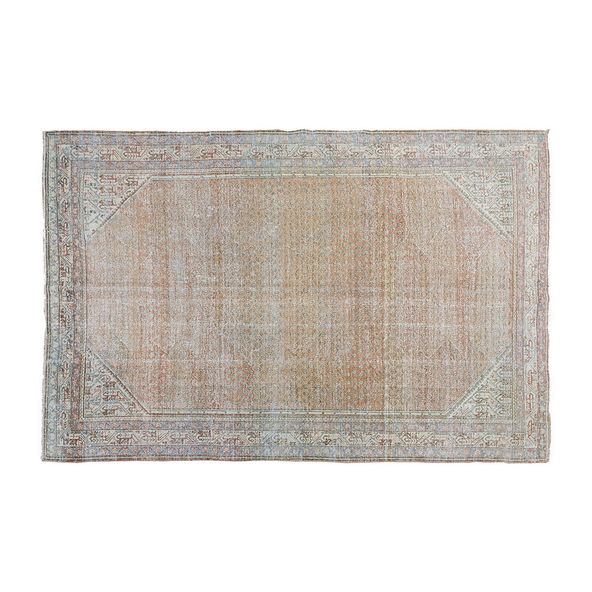 Vintage Large Rug, Oushak Area Rug 7 x 10'8 feet 214 x 325 cm