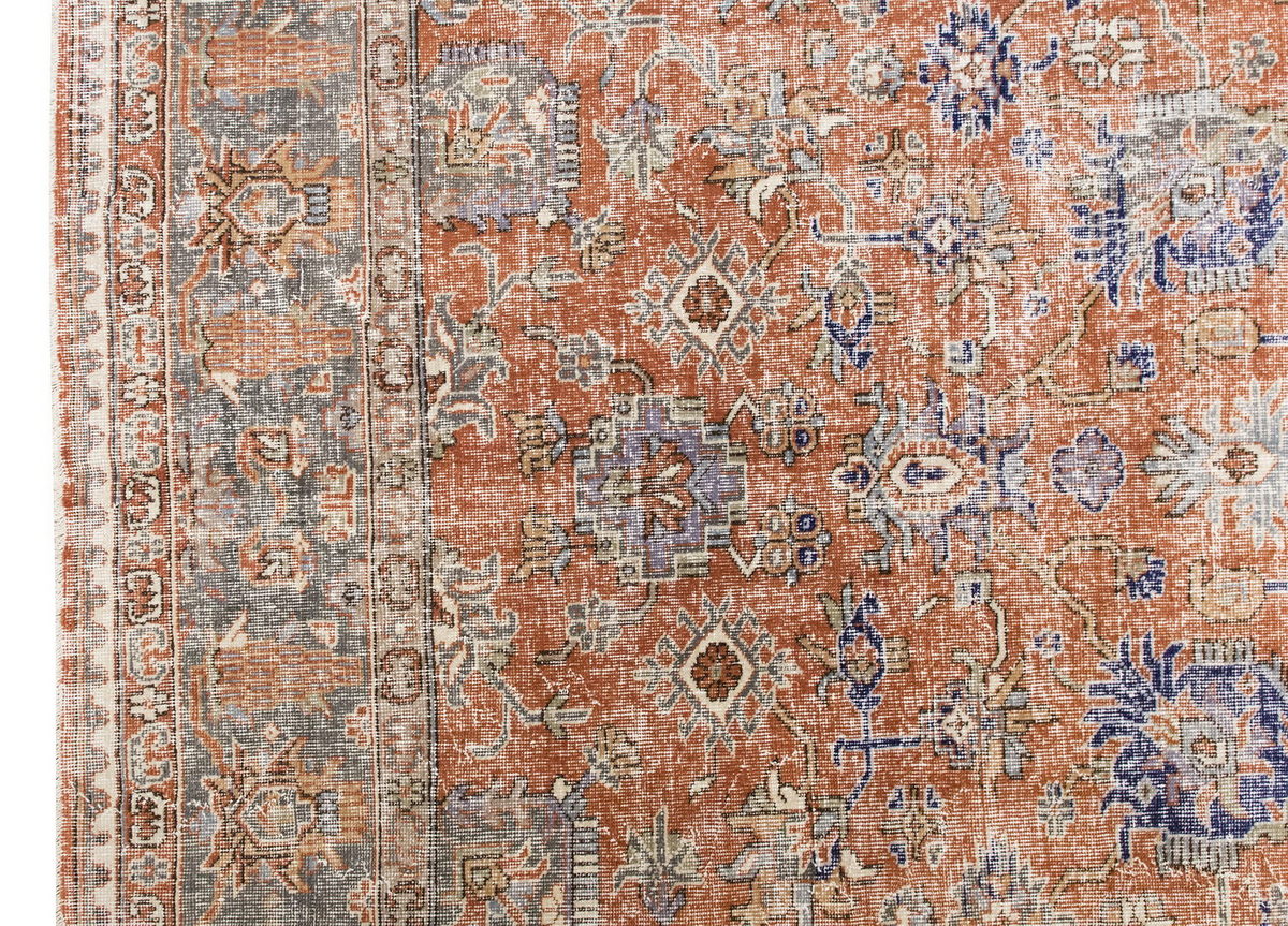 Vintage Large Rug, Oushak Area Rug 8'2" x 12'5" feet 250 x 379 cm