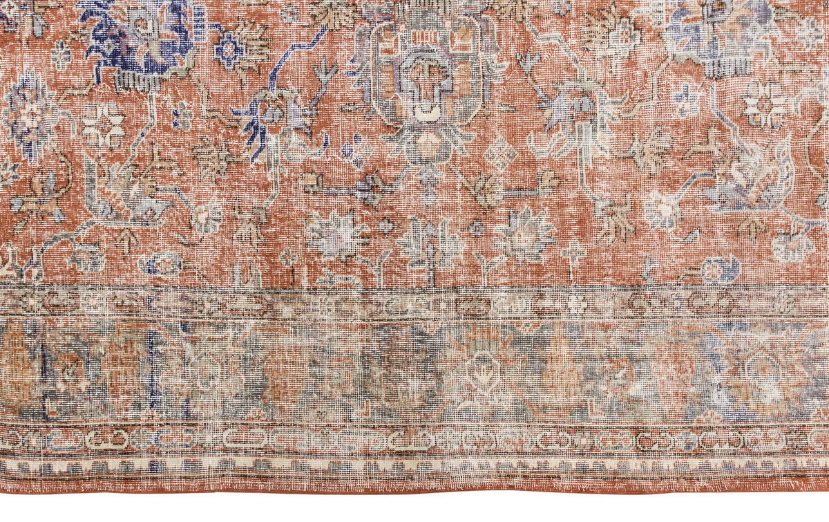 Vintage Large Rug, Oushak Area Rug 8'2" x 12'5" feet 250 x 379 cm
