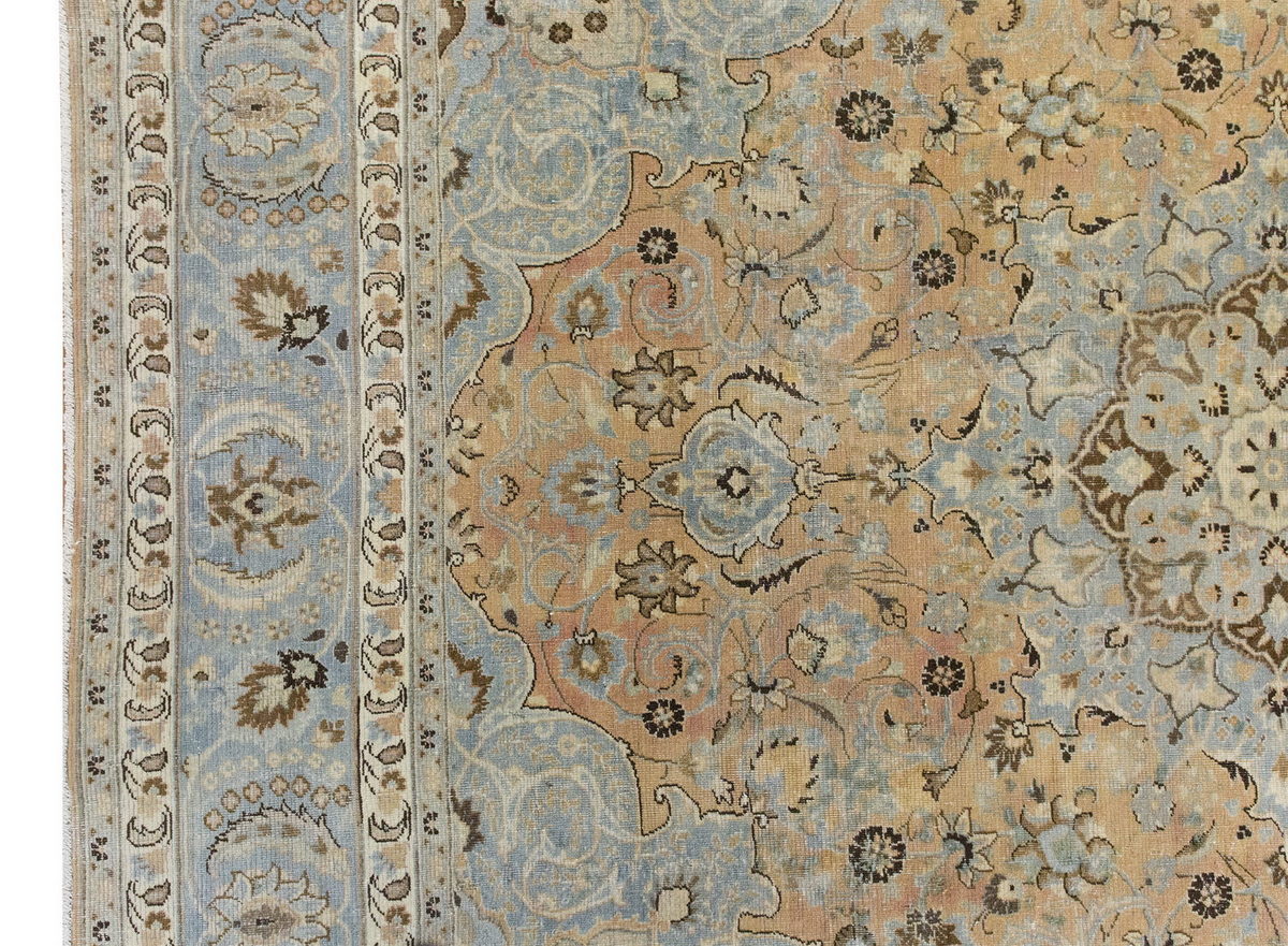 Vintage Large Rug, Oushak Area Rug 8'6" x 9'8" feet 260 x 295 cm