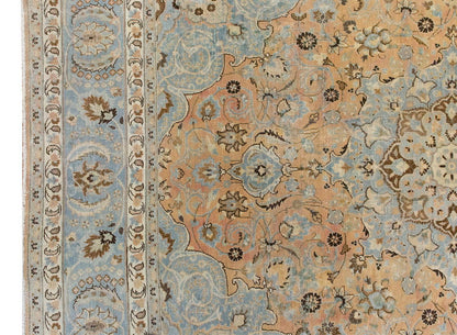 Vintage Large Rug, Oushak Area Rug 8'6" x 9'8" feet 260 x 295 cm