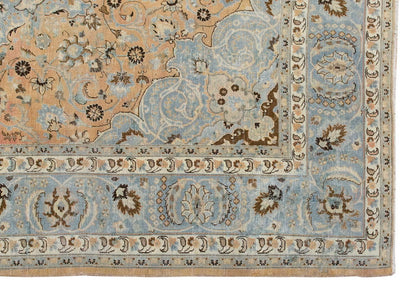 Vintage Large Rug, Oushak Area Rug 8'6" x 9'8" feet 260 x 295 cm