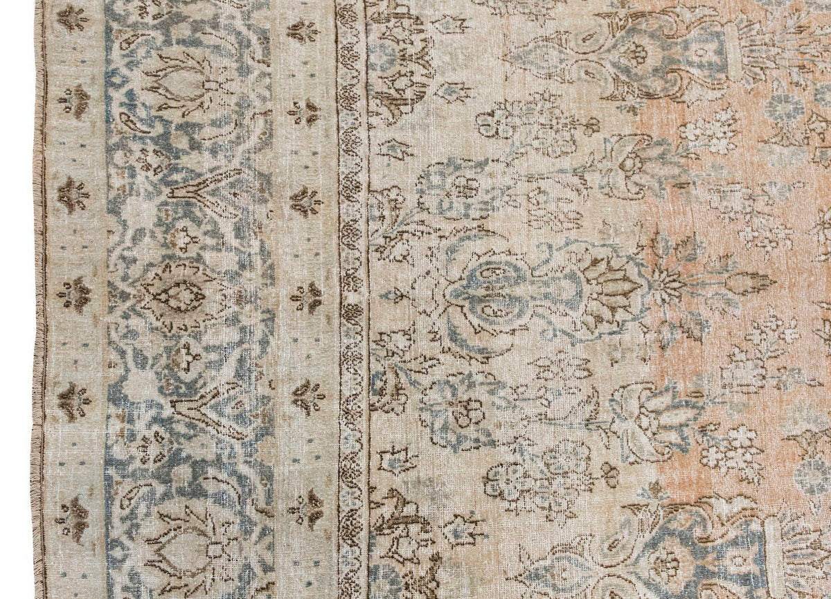 Vintage Large Rug, Oushak Area Rug 8'6 x 13'2 feet 260 x 402 cm