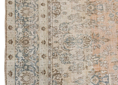 Vintage Large Rug, Oushak Area Rug 8'6 x 13'2 feet 260 x 402 cm