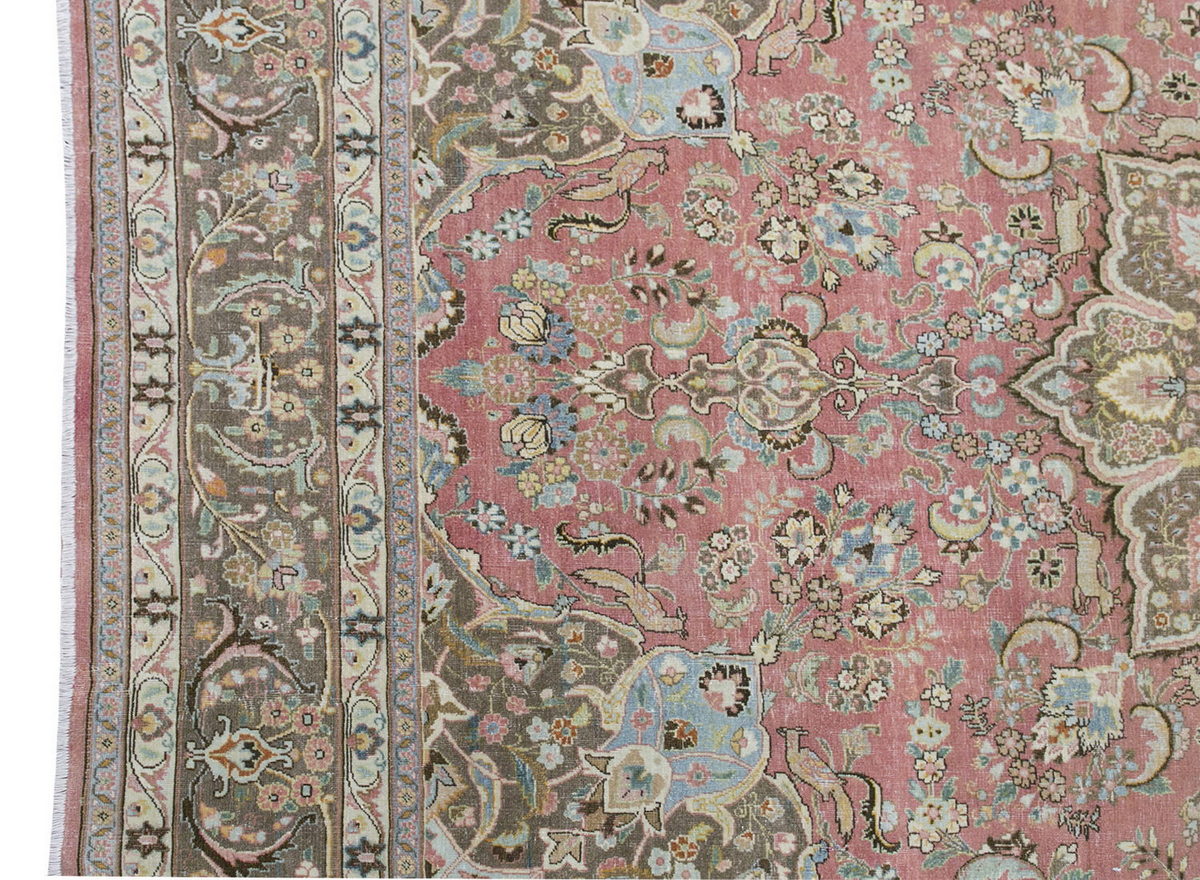 Vintage Large Rug, Oushak Area Rug 8 x 11'5" feet 245 x 347 cm
