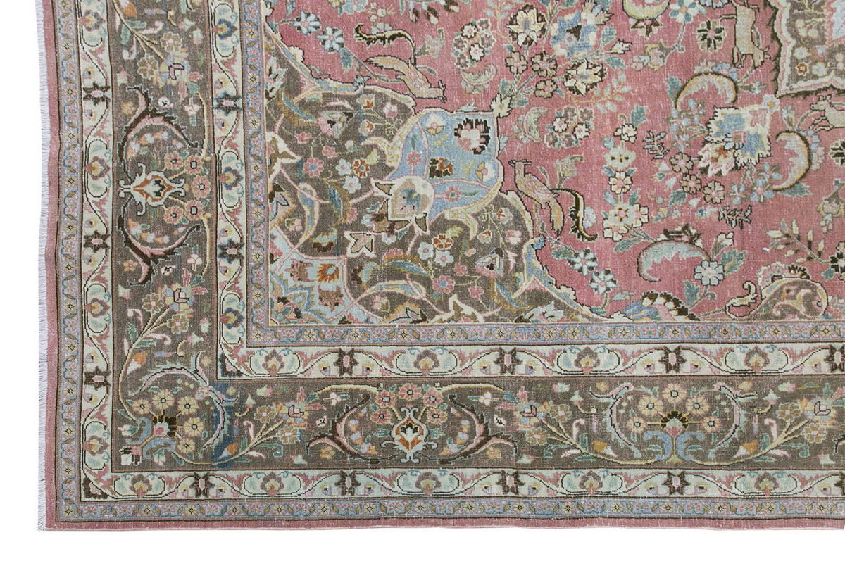 Vintage Large Rug, Oushak Area Rug 8 x 11'5" feet 245 x 347 cm