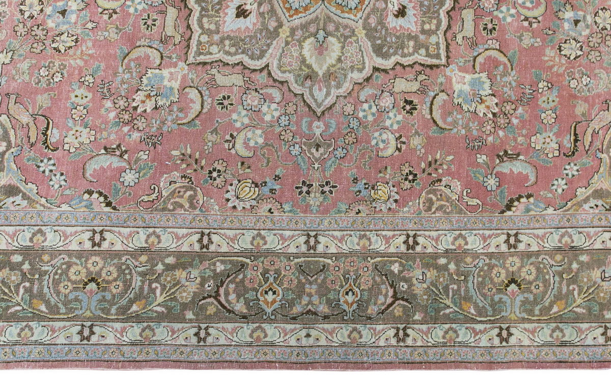 Vintage Large Rug, Oushak Area Rug 8 x 11'5" feet 245 x 347 cm