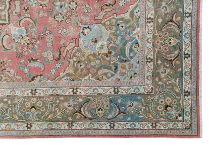 Vintage Large Rug, Oushak Area Rug 8 x 11'5" feet 245 x 347 cm