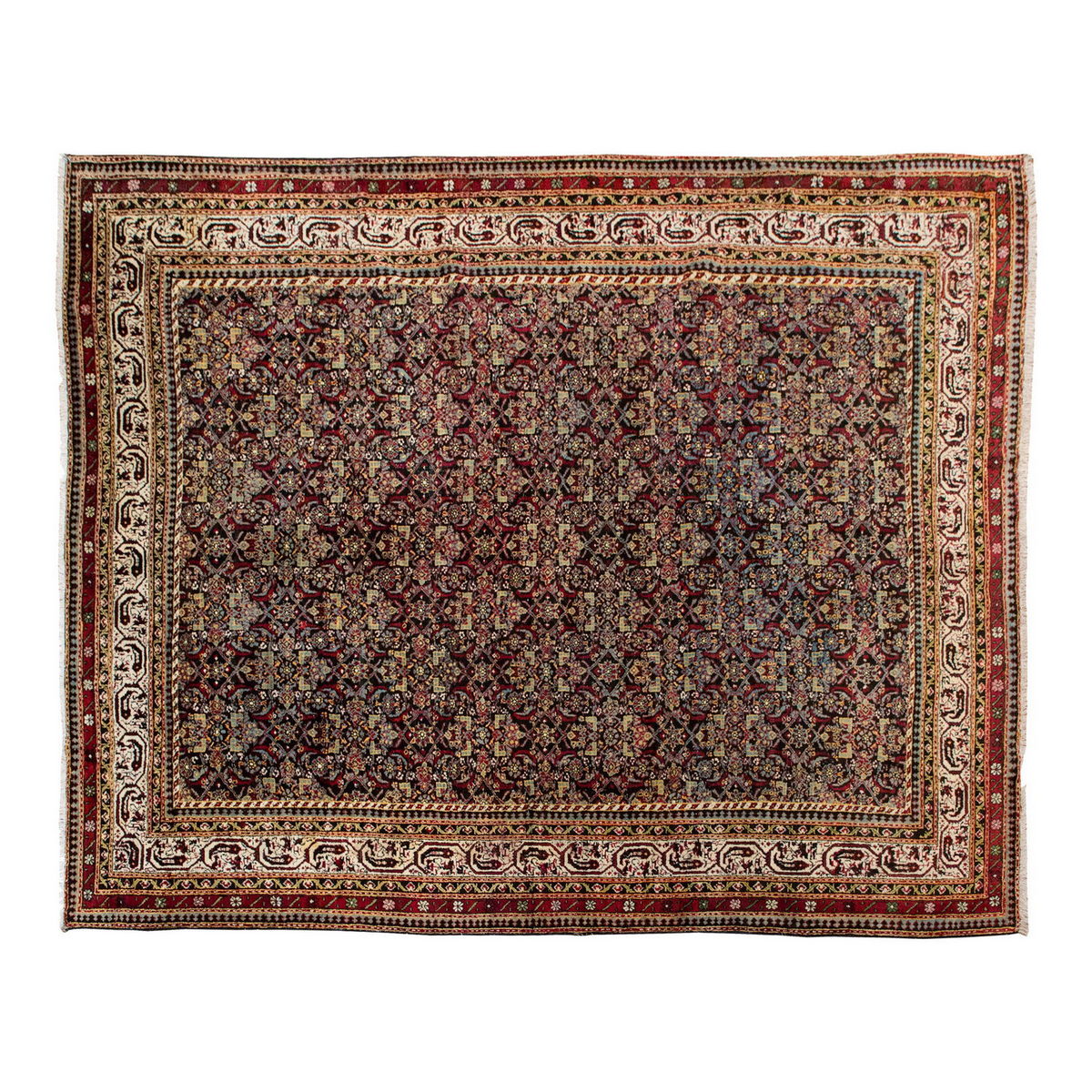 Vintage Large Rug, Oushak Area Rug 9'10 x 12'8 feet 300 x 385 cm