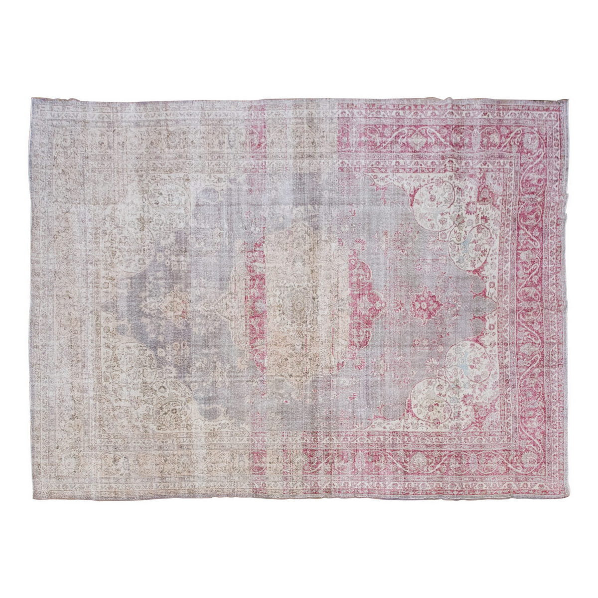 Vintage Large Rug, Oushak Area Rug 9'11" x 14'1" feet 303 x 430 cm