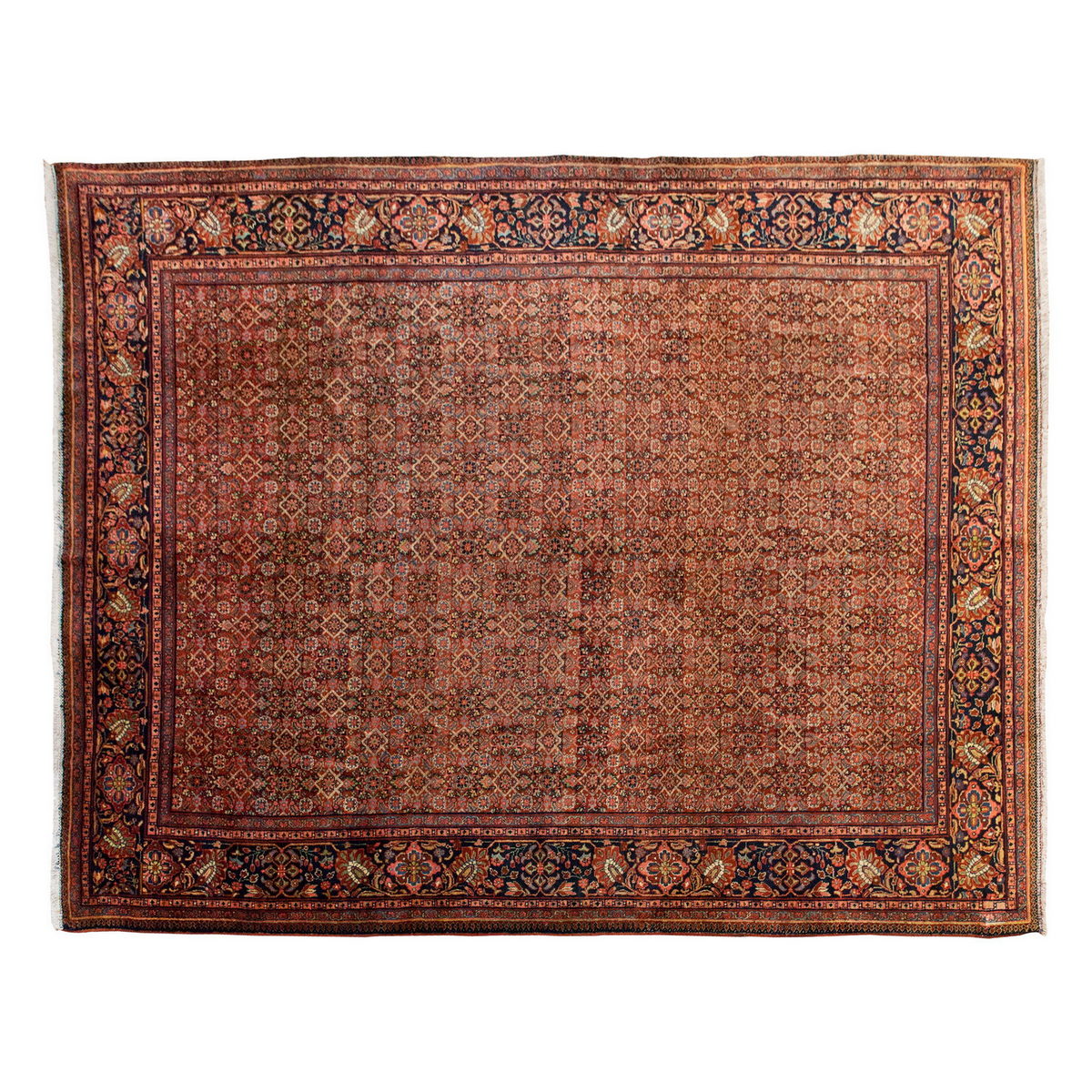 Vintage Large Rug, Oushak Area Rug 9'4 x 12'2 feet 285 x 370 cm