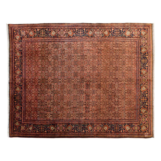Vintage Large Rug, Oushak Area Rug 9'4 x 12'2 feet 285 x 370 cm