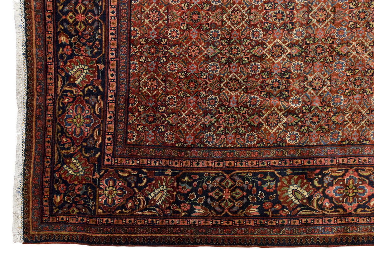 Vintage Large Rug, Oushak Area Rug 9'4 x 12'2 feet 285 x 370 cm