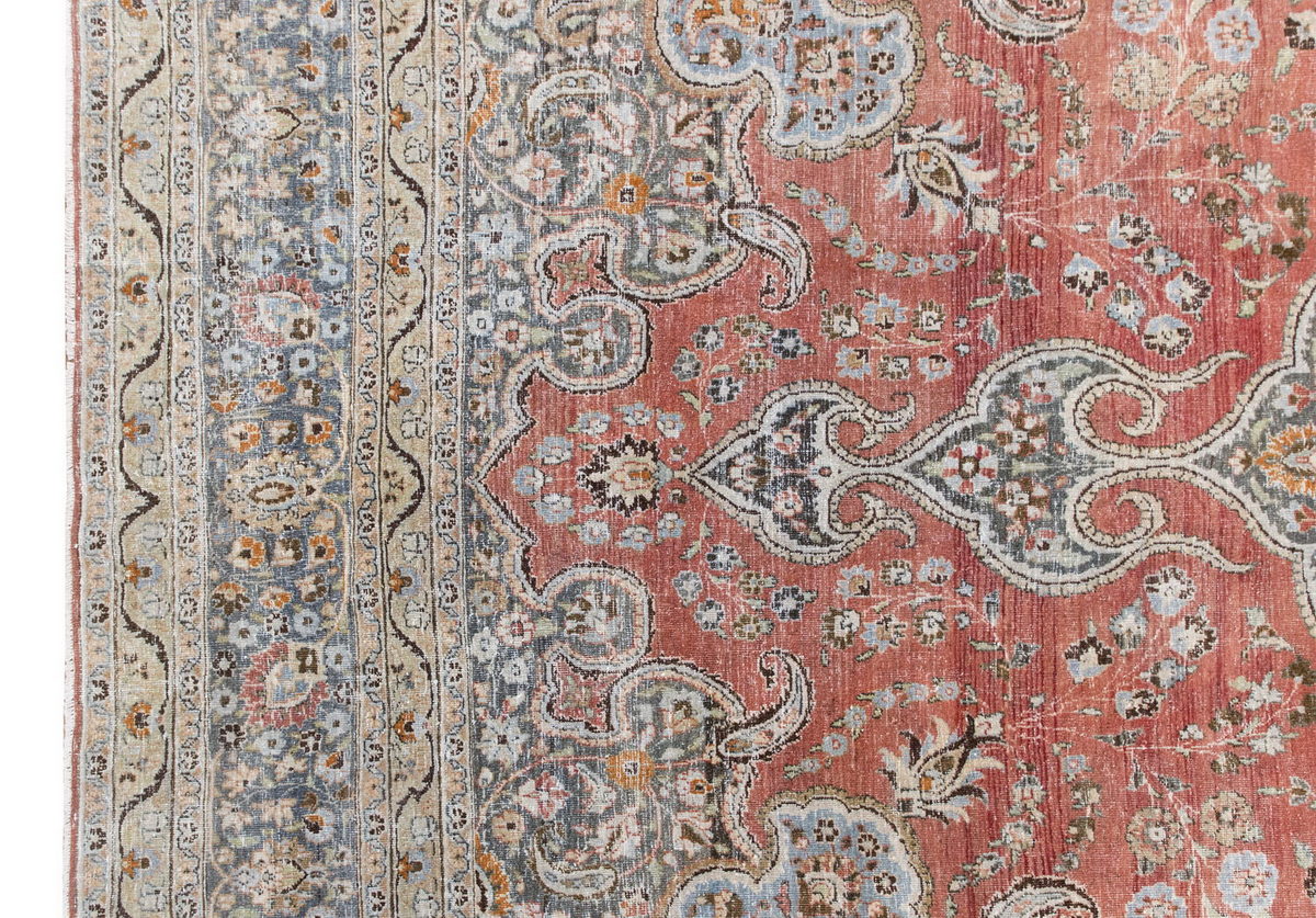 Vintage Large Rug, Oushak Area Rug 9'8" x 13'5" feet 295 x 410 cm