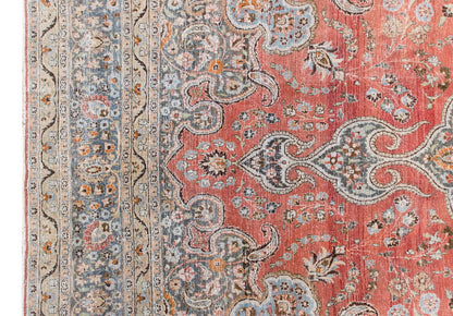 Vintage Large Rug, Oushak Area Rug 9'8" x 13'5" feet 295 x 410 cm