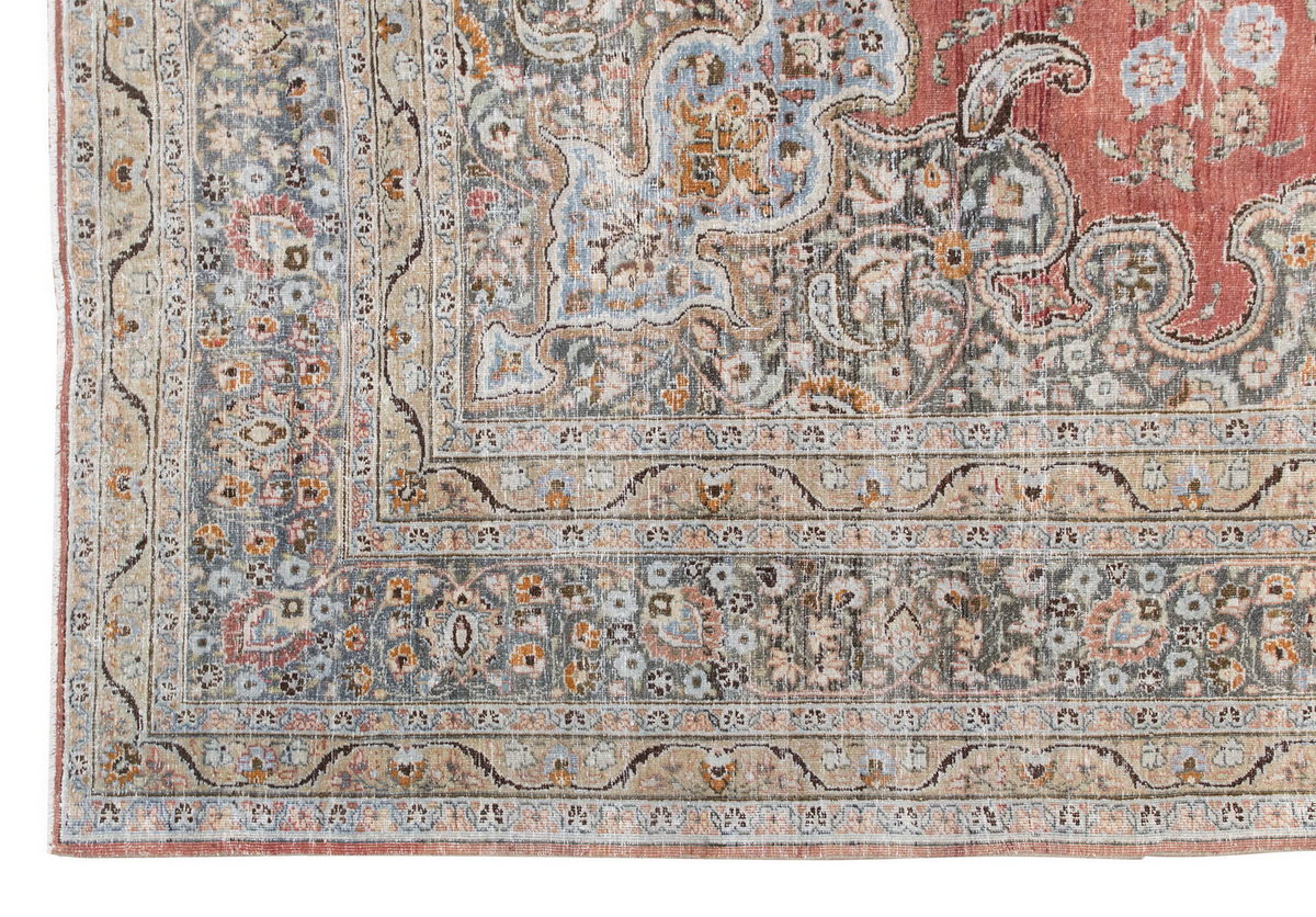 Vintage Large Rug, Oushak Area Rug 9'8" x 13'5" feet 295 x 410 cm