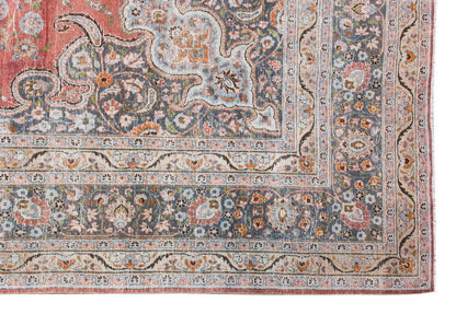 Vintage Large Rug, Oushak Area Rug 9'8" x 13'5" feet 295 x 410 cm