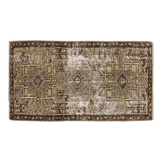 Vintage Rug, Small Oushak Rug 1'10" x 3'9" feet 57 x 114 cm