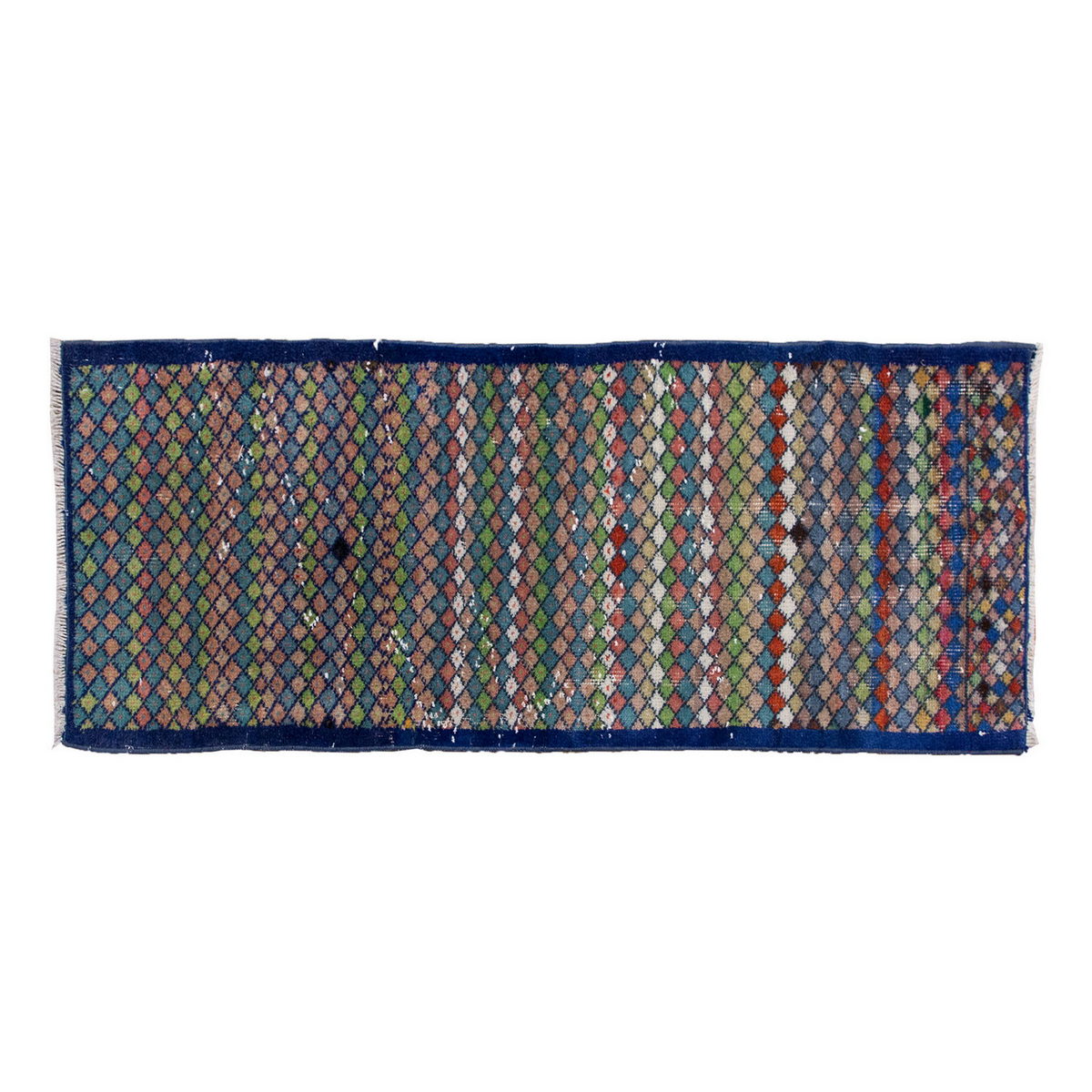 Vintage Rug, Small Oushak Rug 1'11" x 4'11" feet 59 x 150 cm