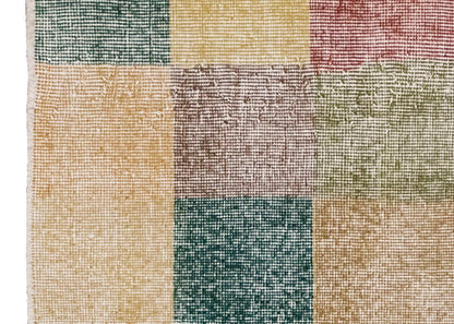 Vintage Rug, Small Oushak Rug 2'1" x 4'11" feet 64 x 150 cm