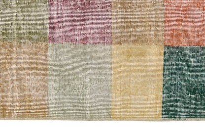 Vintage Rug, Small Oushak Rug 2'1" x 4'11" feet 64 x 150 cm