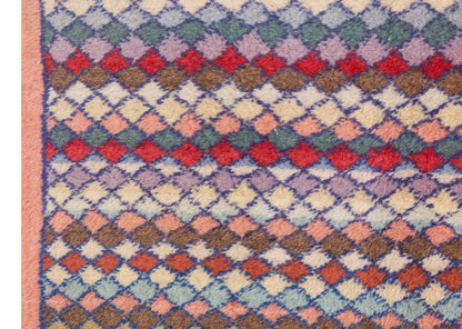 Vintage Rug, Small Oushak Rug 2'1" x 6'1" feet 64 x 185 cm