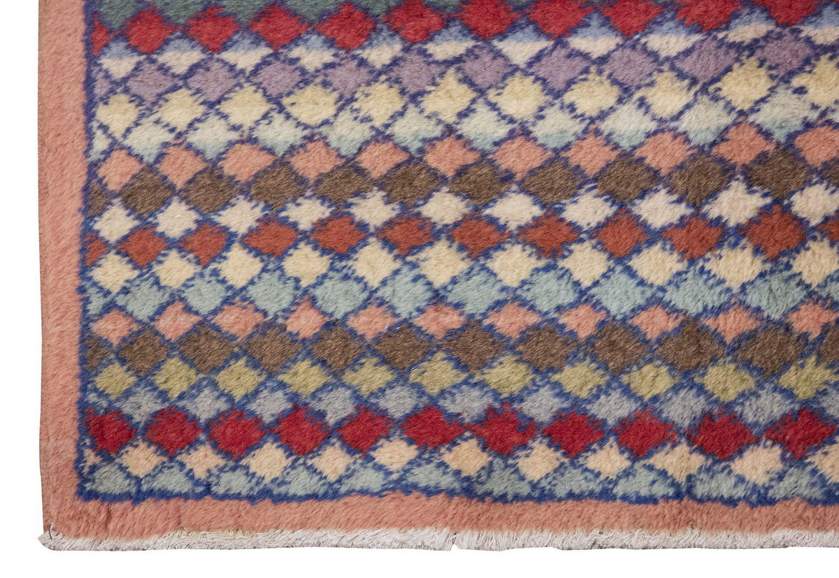 Vintage Rug, Small Oushak Rug 2'1" x 6'1" feet 64 x 185 cm