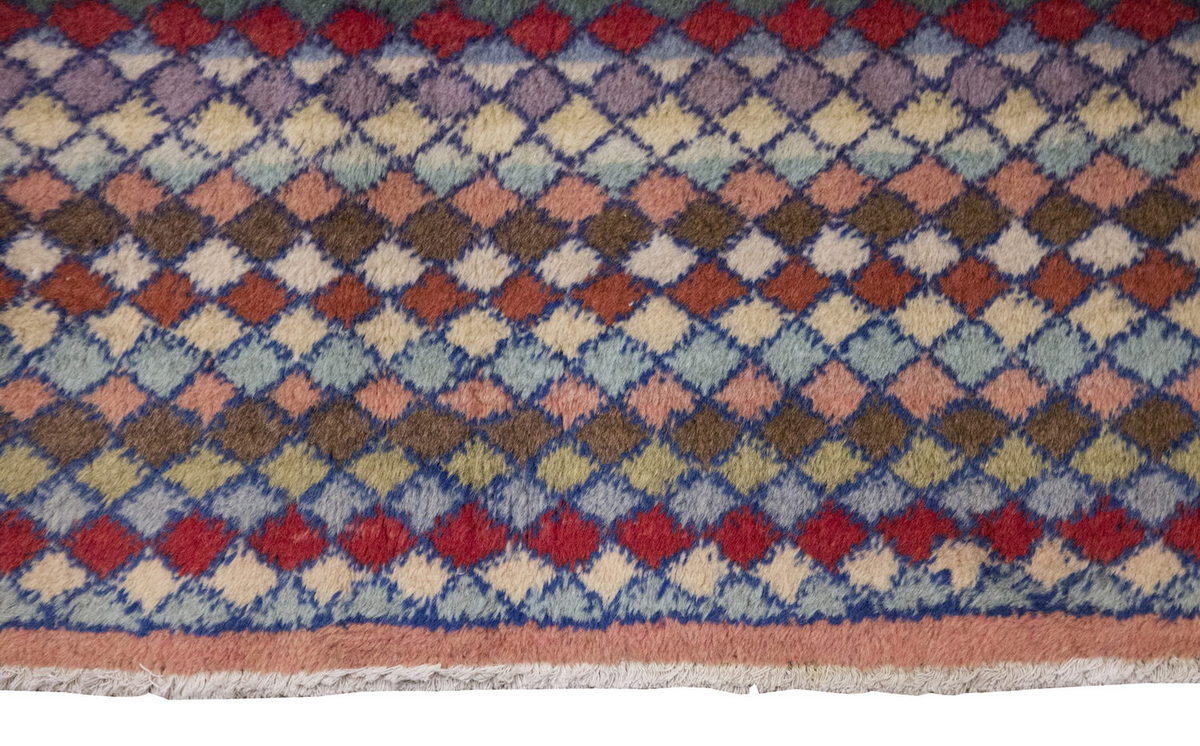 Vintage Rug, Small Oushak Rug 2'1" x 6'1" feet 64 x 185 cm