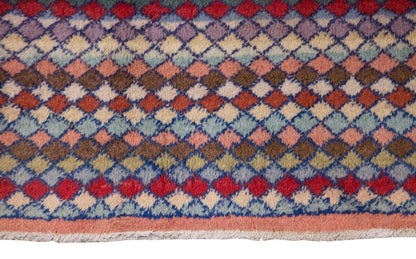 Vintage Rug, Small Oushak Rug 2'1" x 6'1" feet 64 x 185 cm